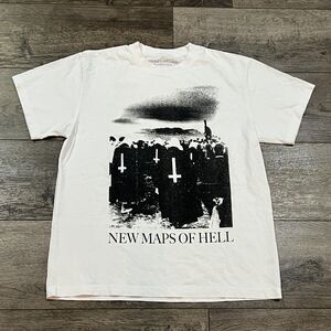 Playboi Carti Whole Lotta Red “New Maps of Hell” USA Gothic Rap Tee Shirt Large